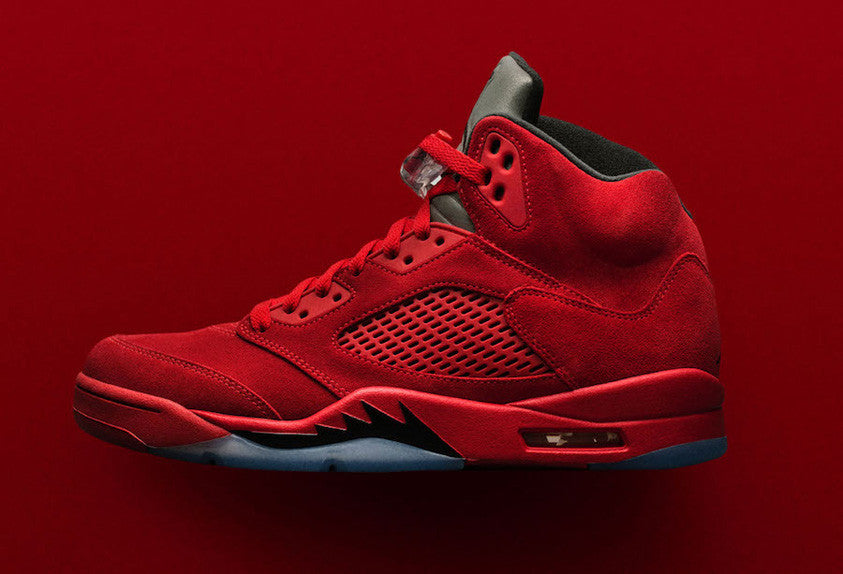 Aj5 2025 red suede