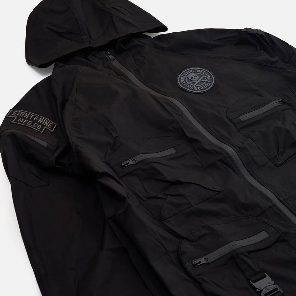 Combat Nylon Jacket Black – 8&9 Clothing Co.