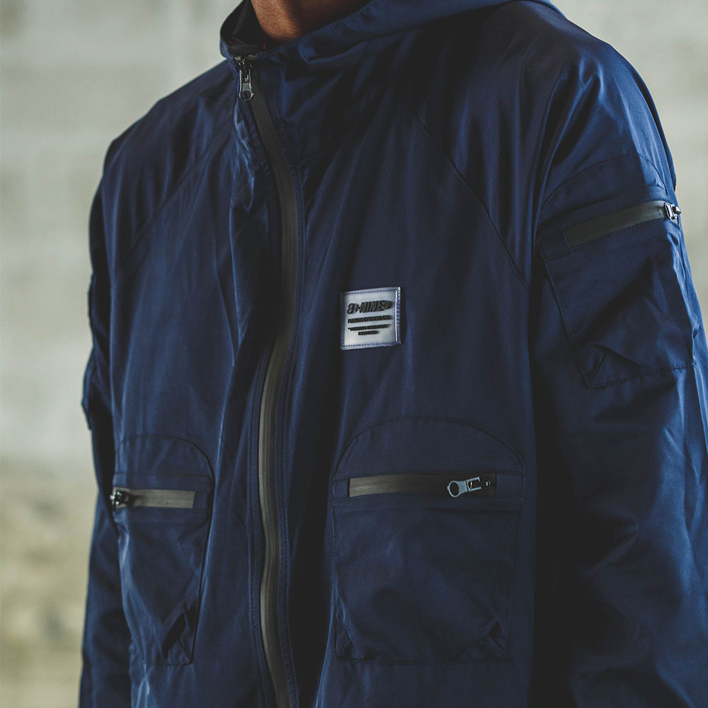 Combat Nylon Jacket Iridescent Navy – 8&9 Clothing Co.