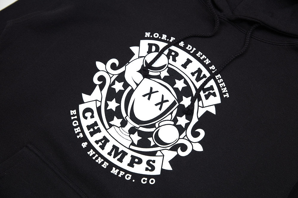 Drink Champs Classic Logo Hoodie Black – 8&9 Clothing Co.