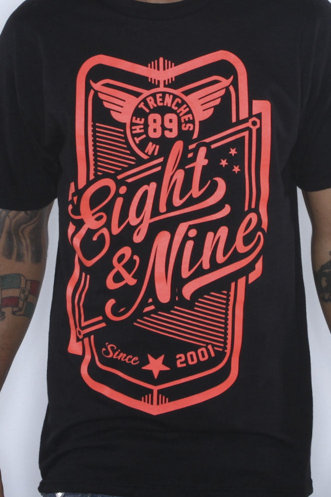 Billet Bright Crimson T Shirt 8 9 Clothing Co