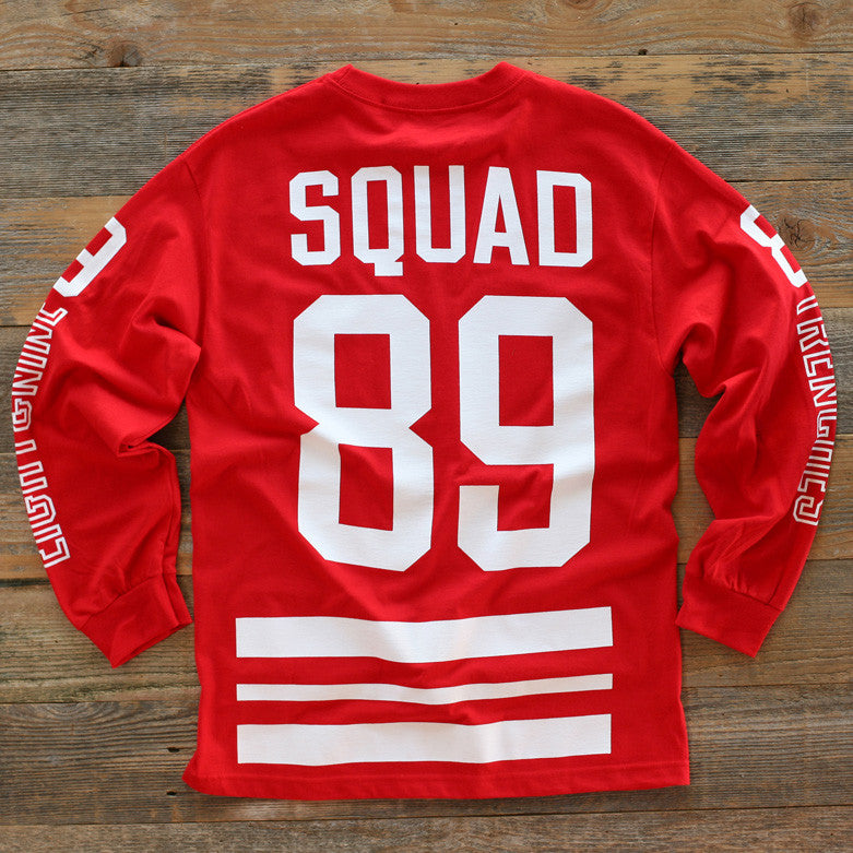 Black squad longsleeve tee