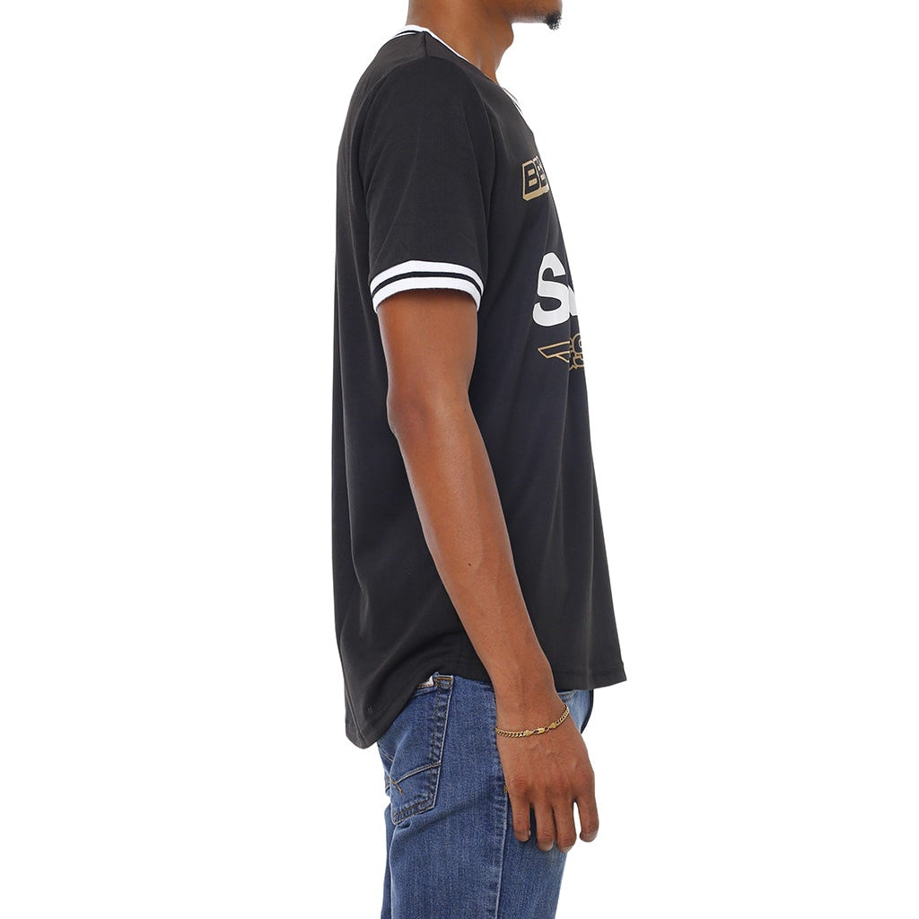 Keys Luxe Black Baseball Jersey – 8&9 Clothing Co.