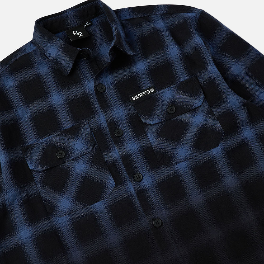 Streets & Aves Flannel Blue – 8&9 Clothing Co.