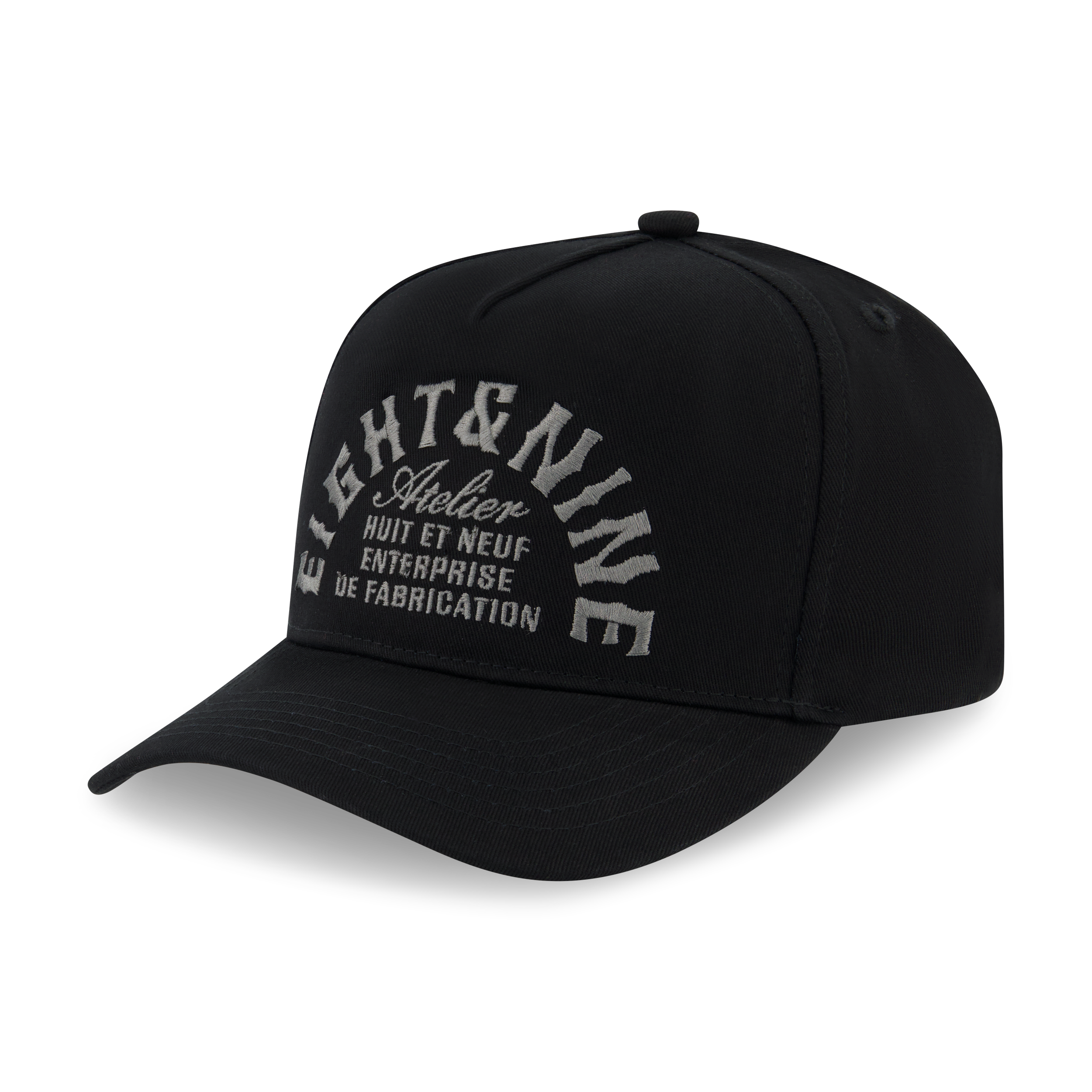 Atelier Snapback Hat Black