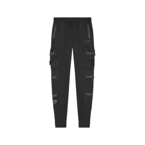 Combat Nylon Joggers Black