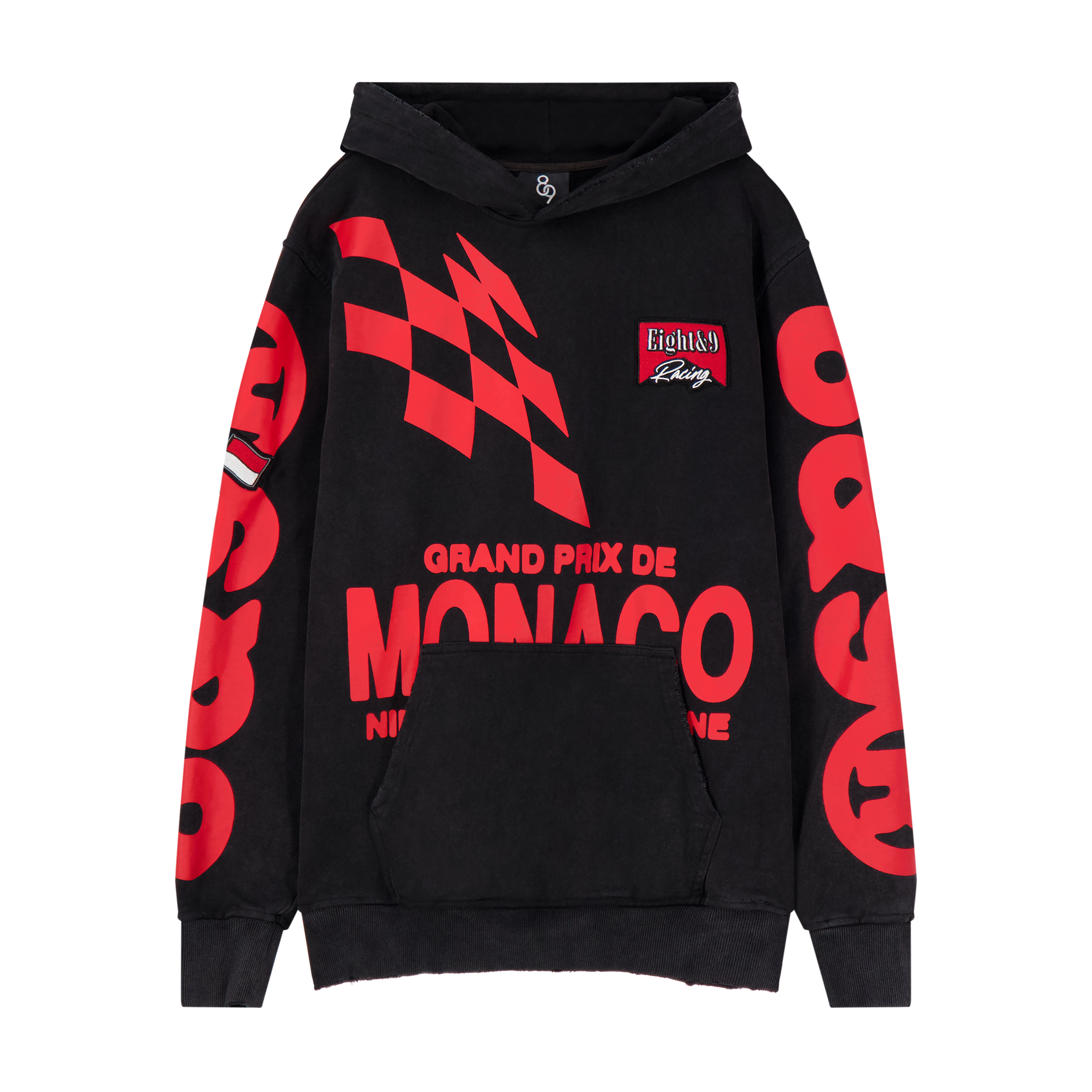 Grand Prix Pullover Black Hoodie