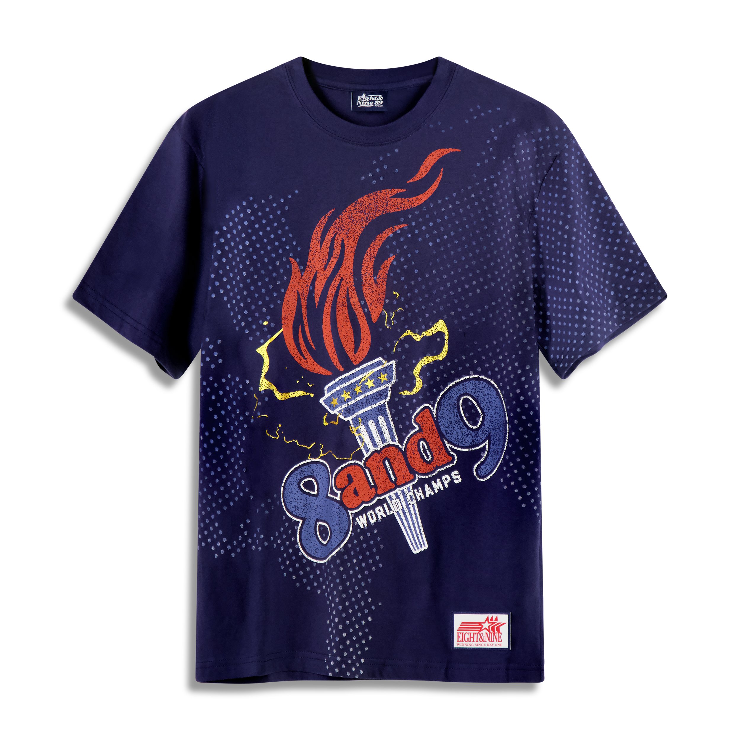 Torch Tee Distressed Navy