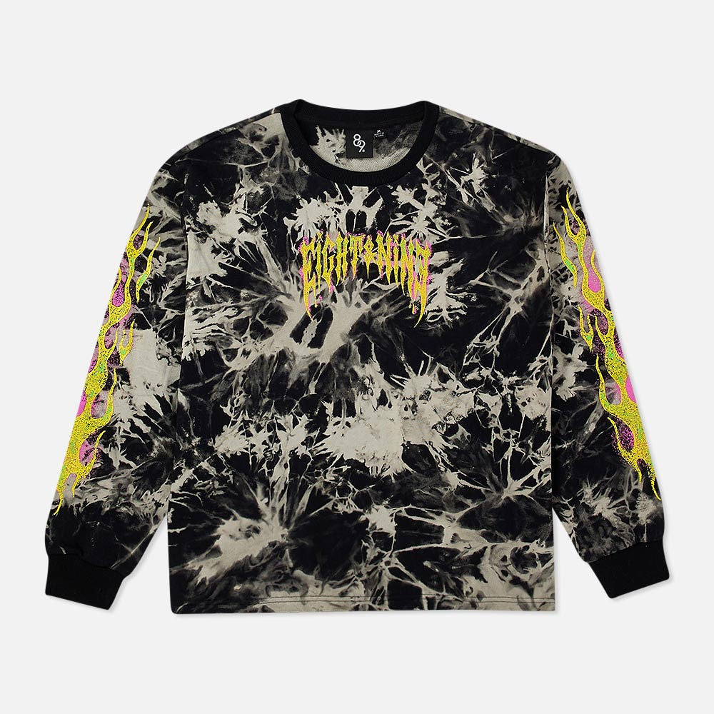 Fangs Crewneck Sweatshirt Smoke grey