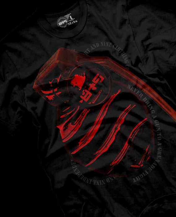 Grenade Fight Metallic Red T Shirt - 1