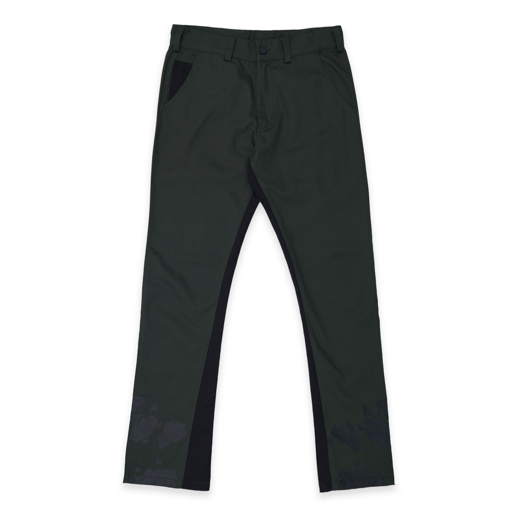 Spiral Straight Chinos Green Black