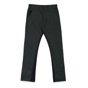 Spiral Straight Chinos Green Black